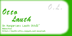 otto lauth business card